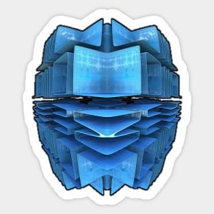 3-D Fractal "Iceberg" Sticker
